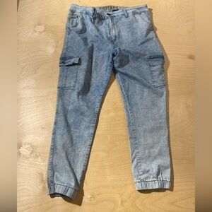 V.I.P. Jeans Light Blue Cargo Jogger Pants 23/24 (LX)